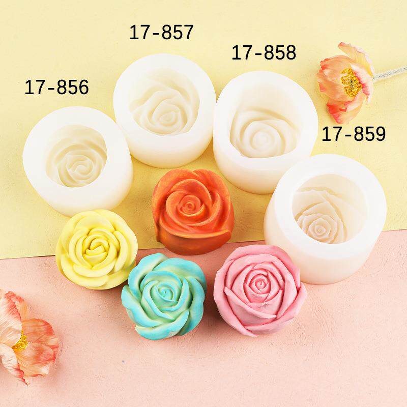 立体牡丹花玫瑰花硅胶模具3D花朵花卉香薰蜡烛慕斯蛋糕巧克力装饰