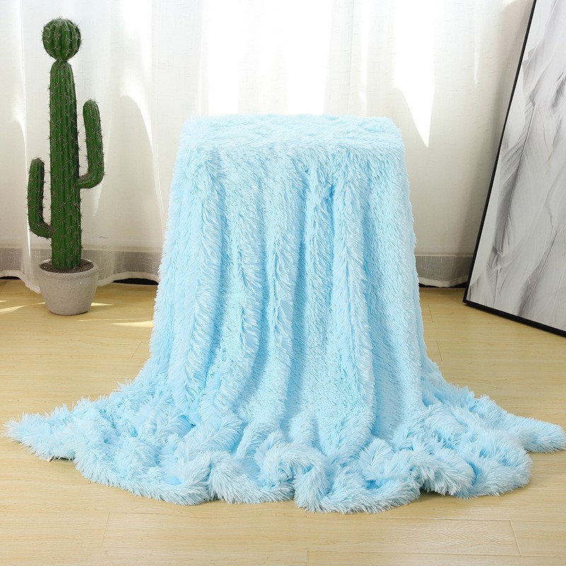 爆款秋冬毛毯 法兰绒毯子双面绒长毛绒PV绒毯儿童毯午休毯定制