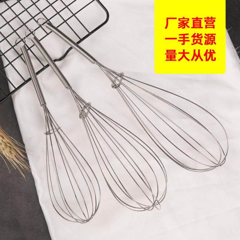 不锈钢弹簧柄打蛋器手动鸡蛋面粉搅拌棒创意厨房小工具打奶器