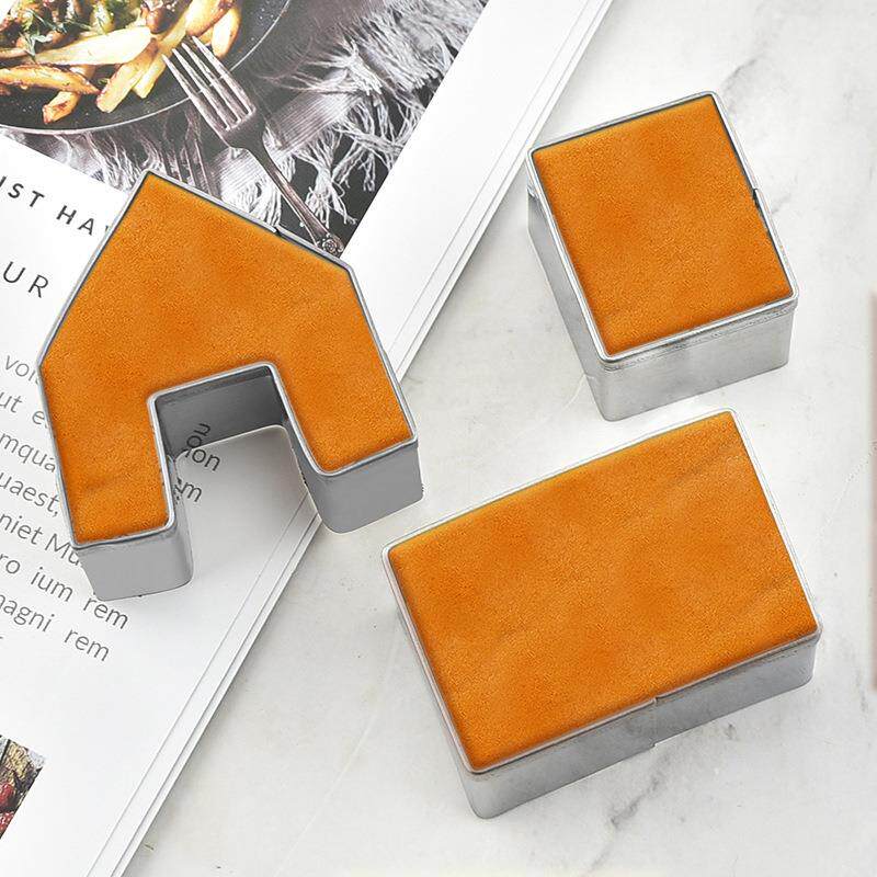 不锈钢430饼干切模3件套蛋糕曲奇慕斯圈烘焙工具房子饼干模具套装