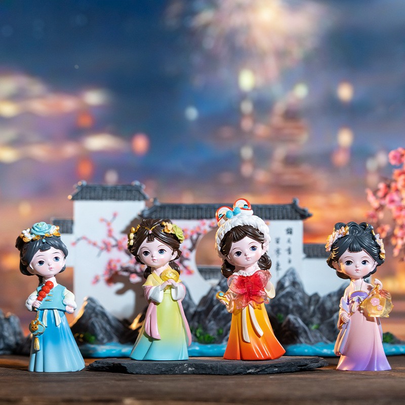 秋冬新品古装汉服盛世芳华女生小手办可爱摆件桌面装饰礼品高定制