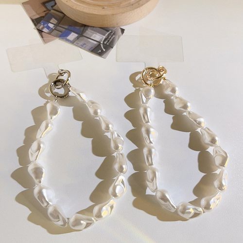 小香风链条双环挂扣手机挂绳通用手机壳简约手提链挂件钥匙扣定制