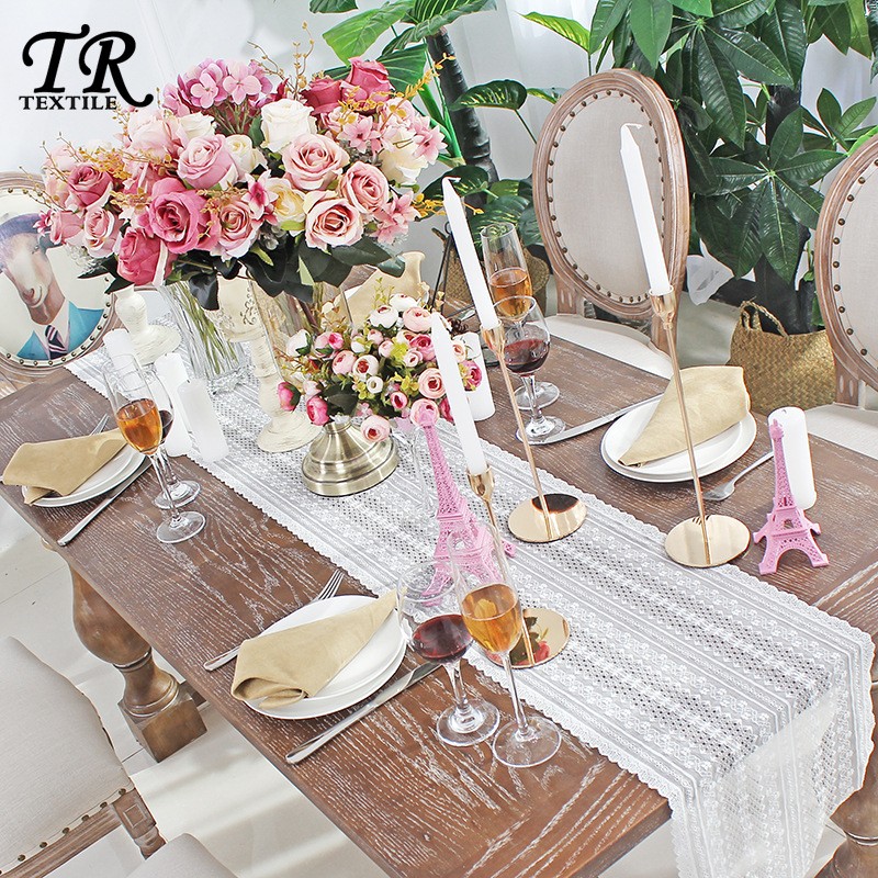 北欧ins蕾丝桌旗现代简约韩式餐桌旗茶几旗布艺桌布美式田园定制