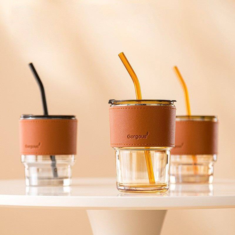 带竹节杯吸管杯夏季女生咖啡杯保温杯网红杯子ins风高颜值水杯