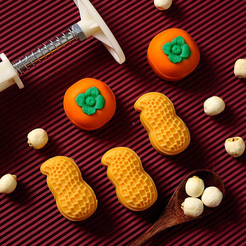 中秋迷你20g25克柿子花生月饼模具新款2026绿豆糕1手压式家用烘焙
