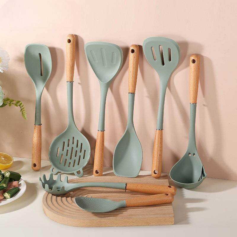 锅铲家用不粘锅专用硅胶炒菜勺汤勺铲子厨具套装加长