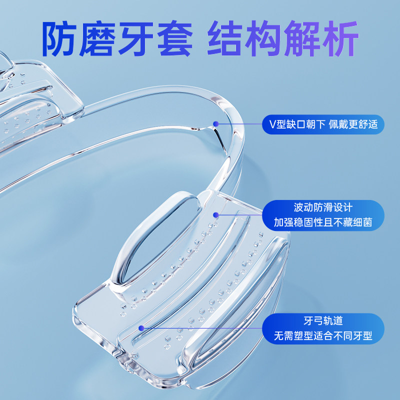 爱牙牙夜间防磨牙牙套男女护齿套牙合颌垫睡觉咬牙磨牙垫神器大人