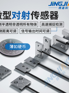 超薄微型DST53 DST51 56对射光纤扁平式光电超小机身适用狭小环境