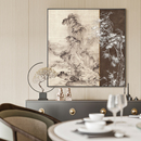 新中式 迎客松浮雕餐厅装 饰画入户玄关过道背景墙挂画立体客厅壁饰