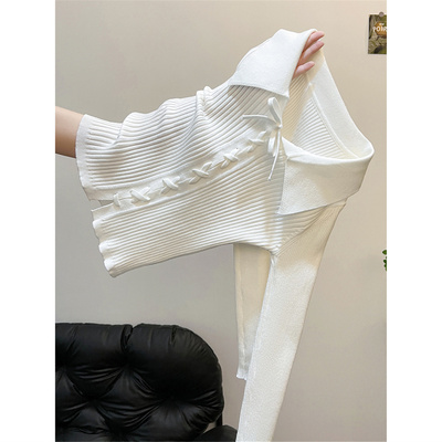 小个子短款翻领Polo衫毛衣女内搭