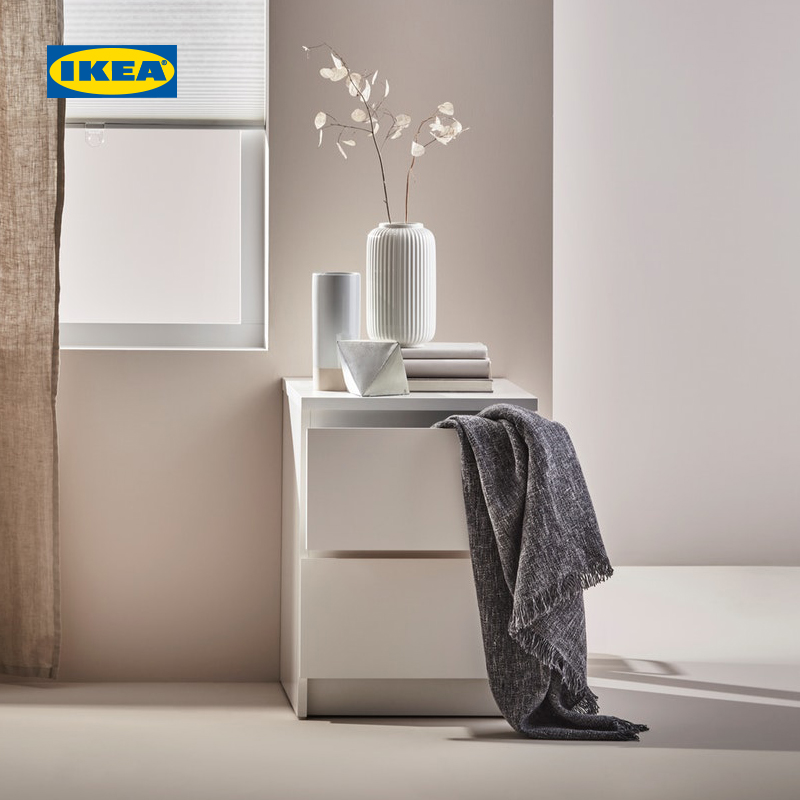 宜家马尔姆北欧风储物柜