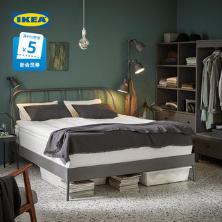 IKEA宜家科帕达欧式铁艺床床架双人床法式奶油风家居卧室铁架床