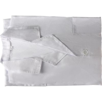 实验服工作服长袖白大褂防护服化学实验室学校教学用