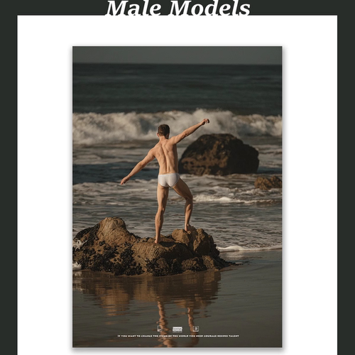 模特DominicAdrianoAlbano海报/男模性感装饰画/POSTERBOY