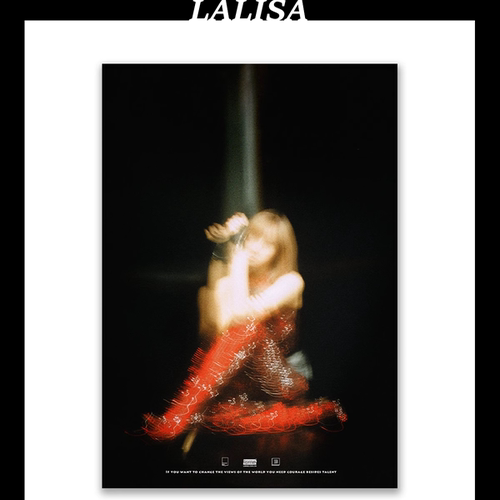 自制lisa个人单曲预告装饰画