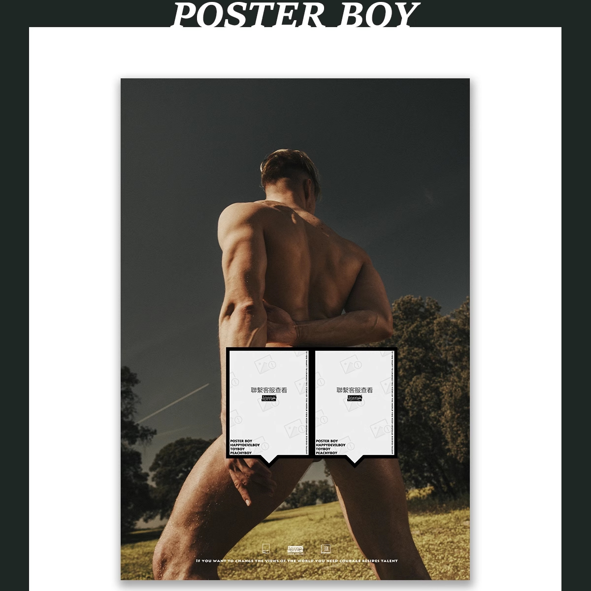 海报男孩/POSTERBOY性感翘臀装饰画/拯救我的多巴胺M044