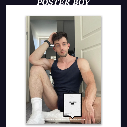 海报男孩POSTERBOY/白袜性感同志装饰画/颗粒噪点