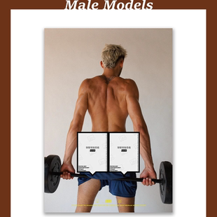 MaleModels同志性感装饰画/男模MaverickMcConnell海报M072