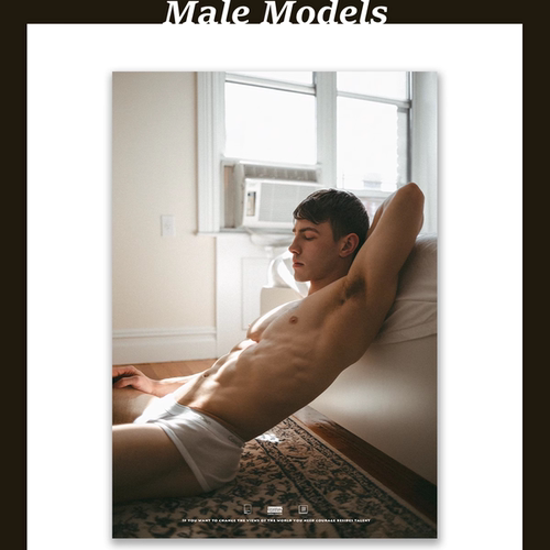 男模DominicAdrianoAlbano海报/同志性感装饰画/POSTERBOY