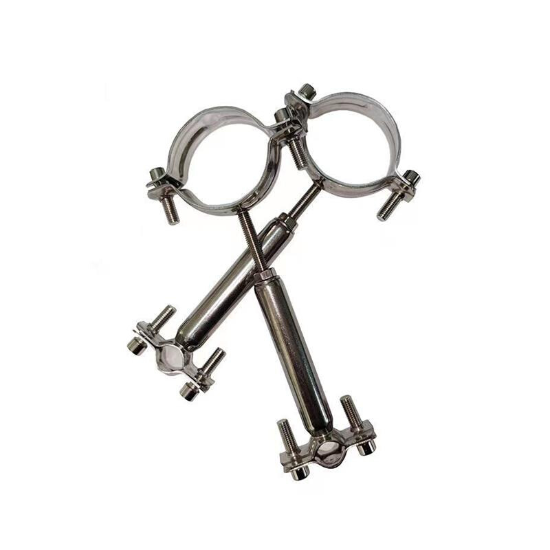 户外露营柴火灶烟筒固定支架304不锈钢支撑烟囱管箍管夹管箍卡扣|