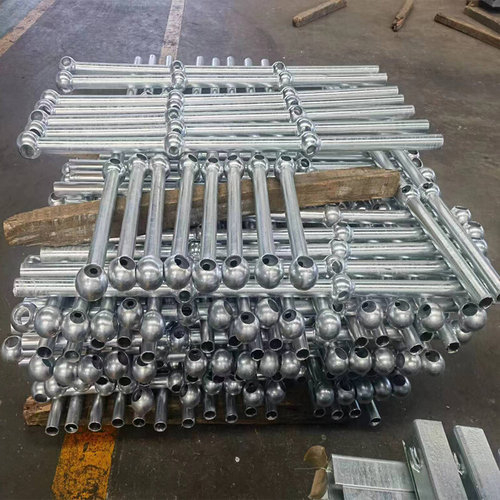 球接栏杆镀锌球i接立柱楼梯扶手立柱不锈钢空心球立柱镀锌球形立