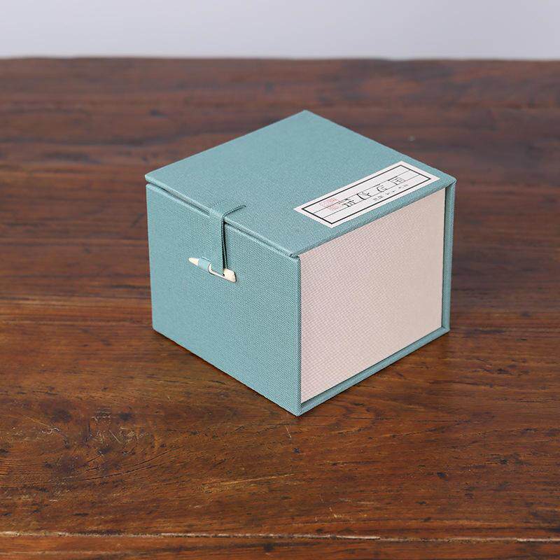 骨针扣麻布锦盒紫砂壶包装盒建盏礼品盒水杯茶叶罐瓷器香炉空爆款