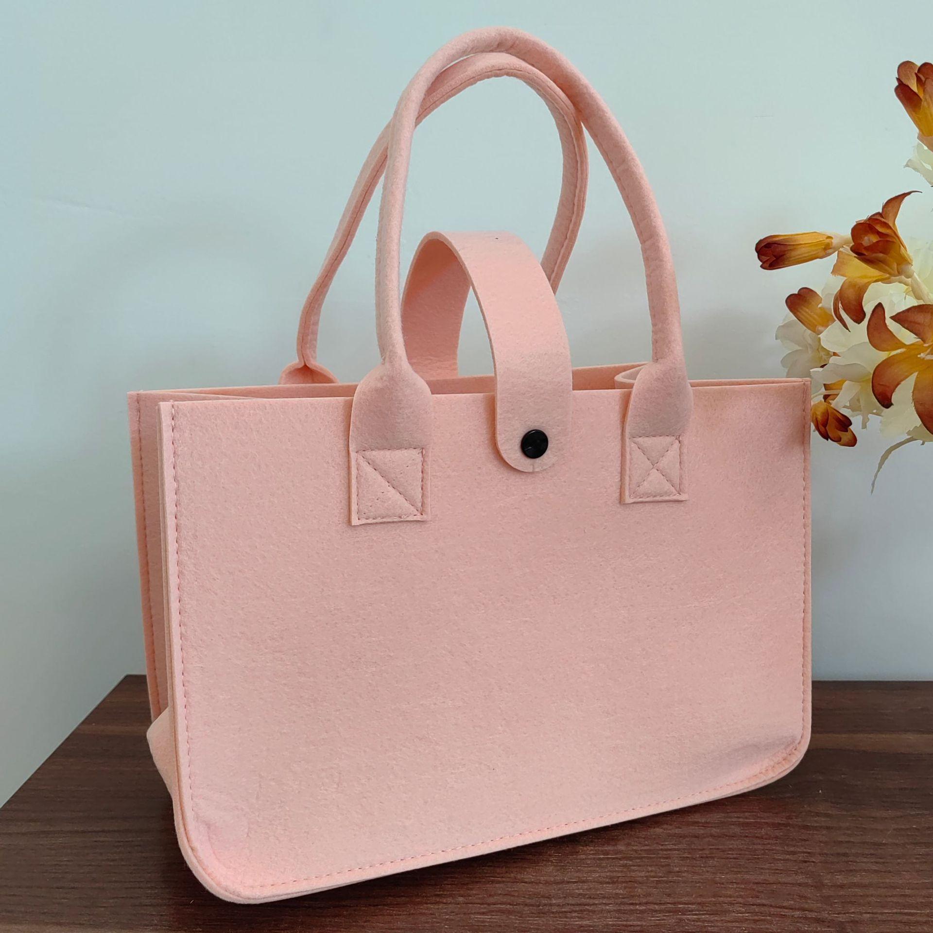 2025新款毛毡包伴手礼毛毡手提购物袋卡通宝宝满月周岁礼物包爆款