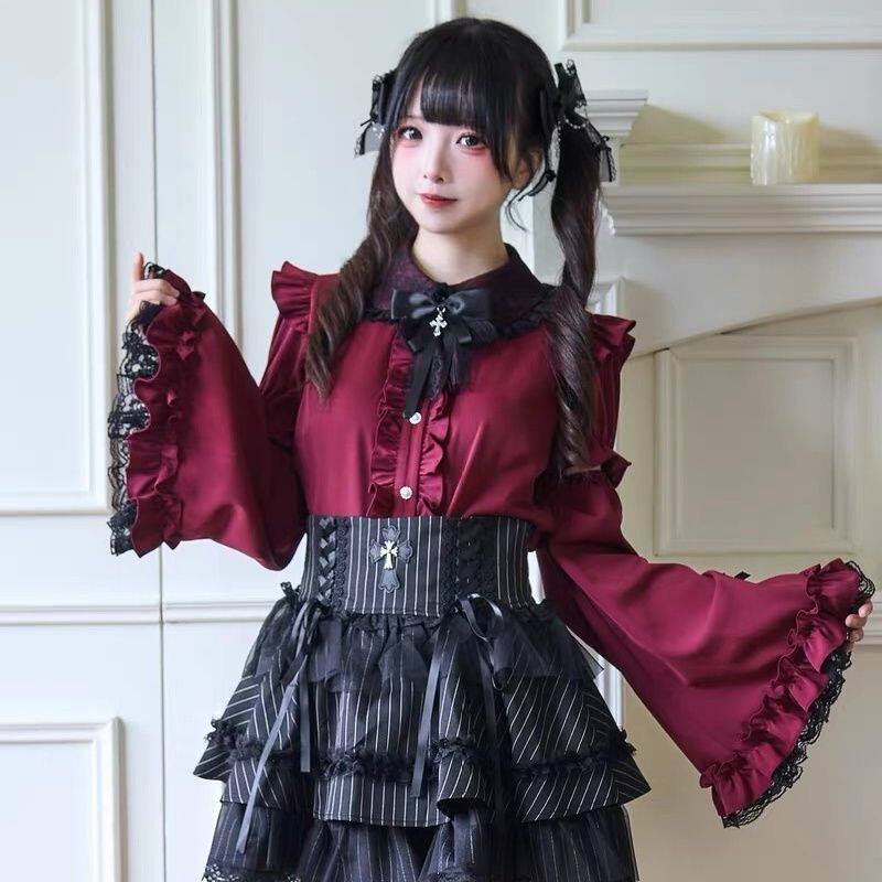 夜雀姬袖衬衫蕾服量产型