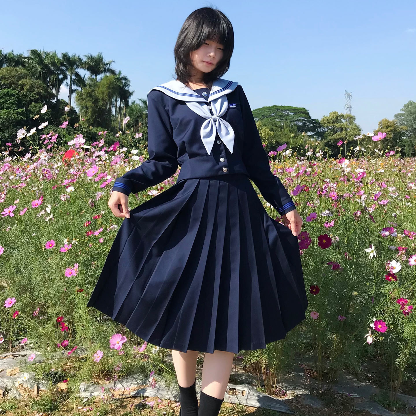 【凛冬】山川原创jk收腰水手服