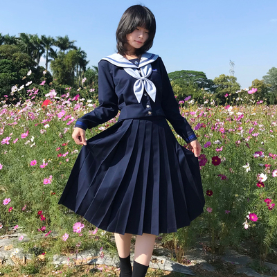 【凛冬】山川原创jk收腰水手服