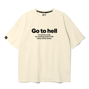 zpbw重启人生同款t恤夏男女款日剧安藤樱go to hell周边纯棉衣服