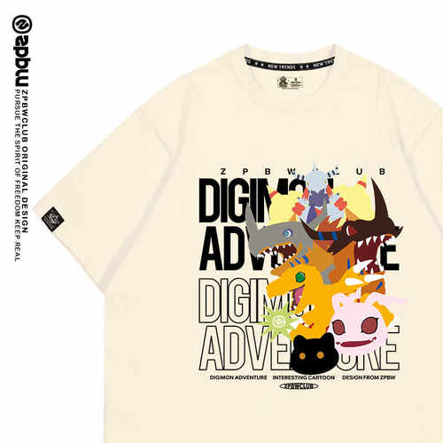 数码宝贝周边t恤短袖衣服