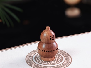 【葫芦升香】古典音乐香炉,采用非洲酸枝木材质