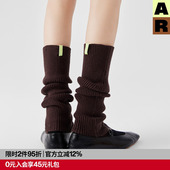 AR踩脚芭蕾风堆堆袜套保暖护腿护膝女配鲨鱼裤 腿套雪地靴袜勃肯袜