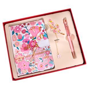 简约文艺精致个性创意金属黄铜书签高档中国风精美文具礼盒套装学生中秋节送同学礼品礼物送老师送男生女生款