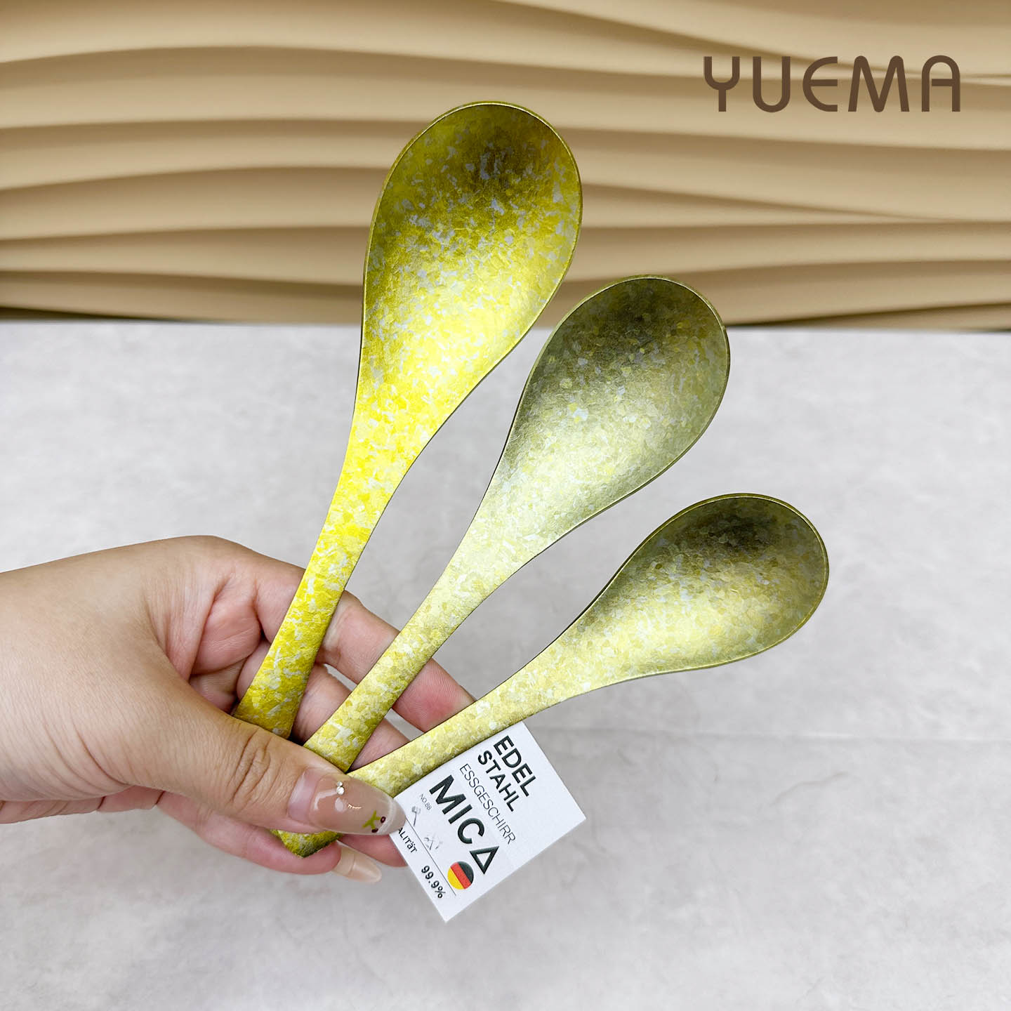 加厚纯钛西餐勺吃饭调羹