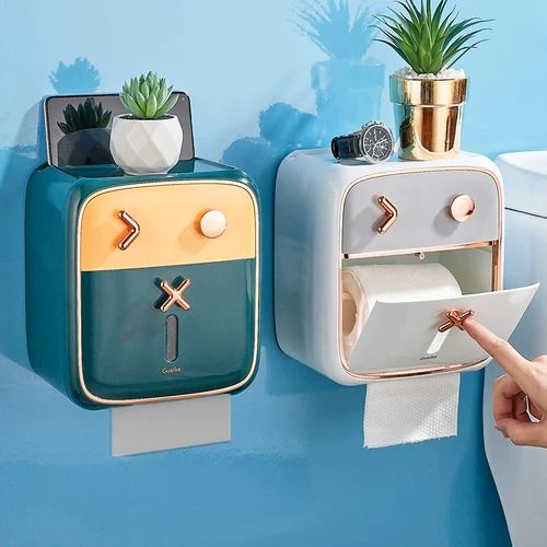 Легкая роскошная высокая сеть красная ванная комната для ткани стена -водонепроницаемая туалетная картонная коробка для туалетной картонной коробки для туалета