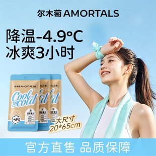 尔木萄降温冰巾冰感大毛巾户外运动便捷冷感冰贴薄荷清凉提神湿巾