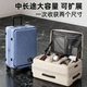 日本SMO 侧开口行李箱女可扩展前开盖深仓拉杆箱20寸旅行箱登机箱