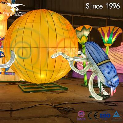 夜游彩灯花灯七星瓢虫灯装饰美工颜色处理支持来图制作