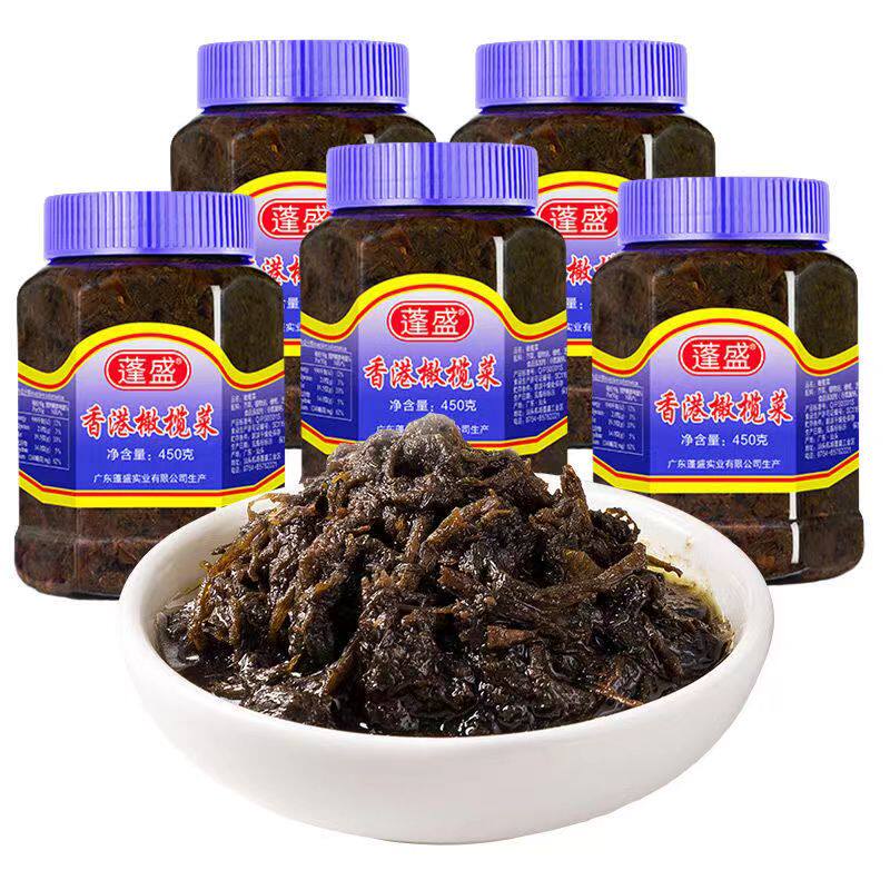 蓬盛香港橄榄菜450g下饭菜吃粥泡菜潮汕橄榄菜下面拌饭酱菜