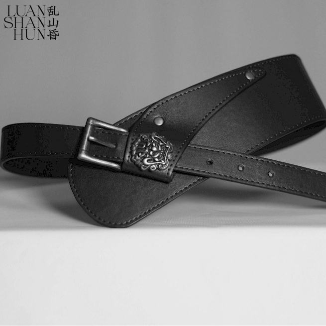 乱山昏男女龙头装饰pu针扣国风