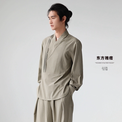 乱山昏新中式国风长袖衬衫