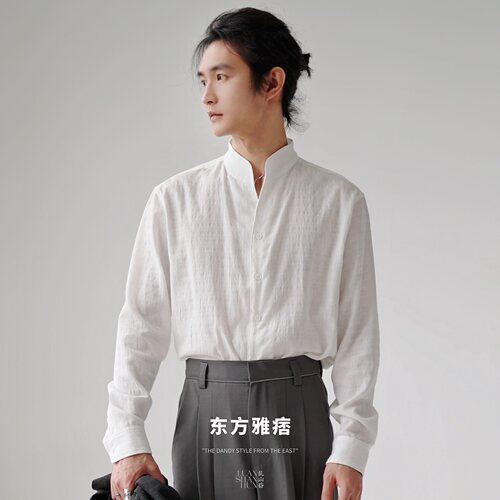 乱山昏东方雅痞新中式国风衬衫