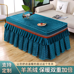 新款电炉罩电烤炉取暖烤火桌子罩套加厚冬季长方形茶几盖布烤火炉