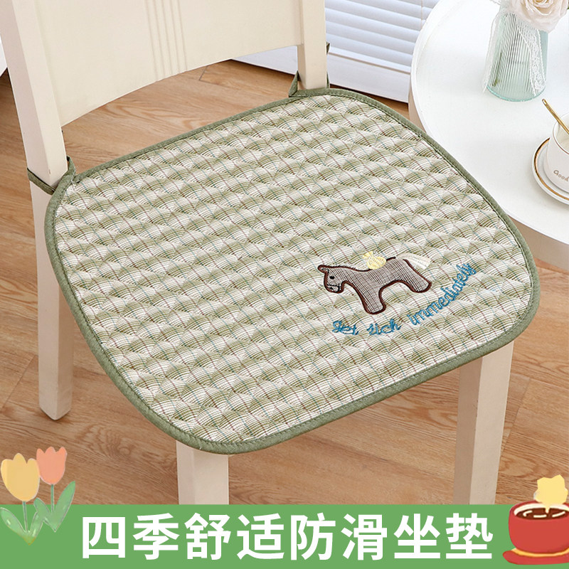 餐椅坐垫四季2025新款家用餐桌椅子垫防滑办公座椅垫子透气凳子垫