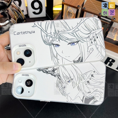 凌彩创艺手机壳适用于苹果17promax华为vivoiqooZ10Turb小米17一加13T红米k80至尊黑白卡提希娅彩银壳