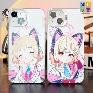 凌彩创艺蔚蓝档案王小桃手机壳适用于苹果16promax华为vivoiqooneo10小米15pro一加ace5红米k70至尊IMD彩银壳