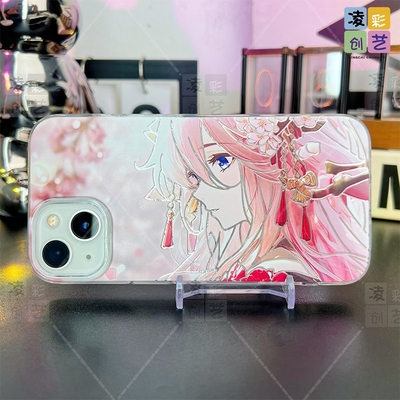 凌彩创艺原神横版神子芙宁娜手机壳适用苹果17promax华为vivoiqoo15小米17pro一加ace5红米k80至尊IMD冰川纹