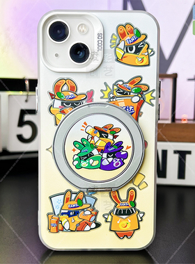 凌彩创艺绝区零邦布带支架手机壳适用于苹果16promax华为vivoiqooneo10小米15pro一加13T红米70至尊IMD彩银壳